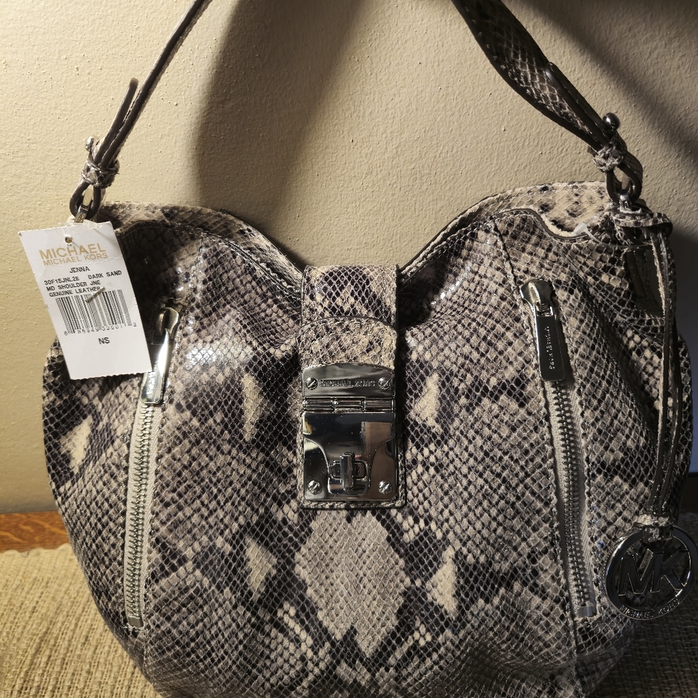 NEW MICHAEL Michael Kors Jenna Medium' Shoulder Bag